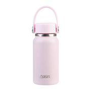 Oasis Stainless Steel Double Wall Insulated Mini Bottle 200ML Pink Lemonade