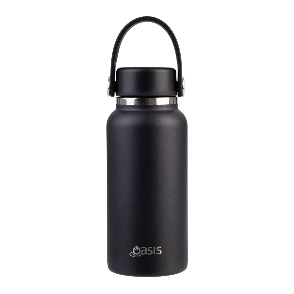 Oasis Stainless Steel Double Wall Insulated Mini Bottle 300ML Black