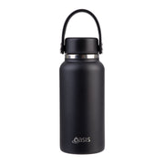 Oasis Stainless Steel Double Wall Insulated Mini Bottle 300ML Black