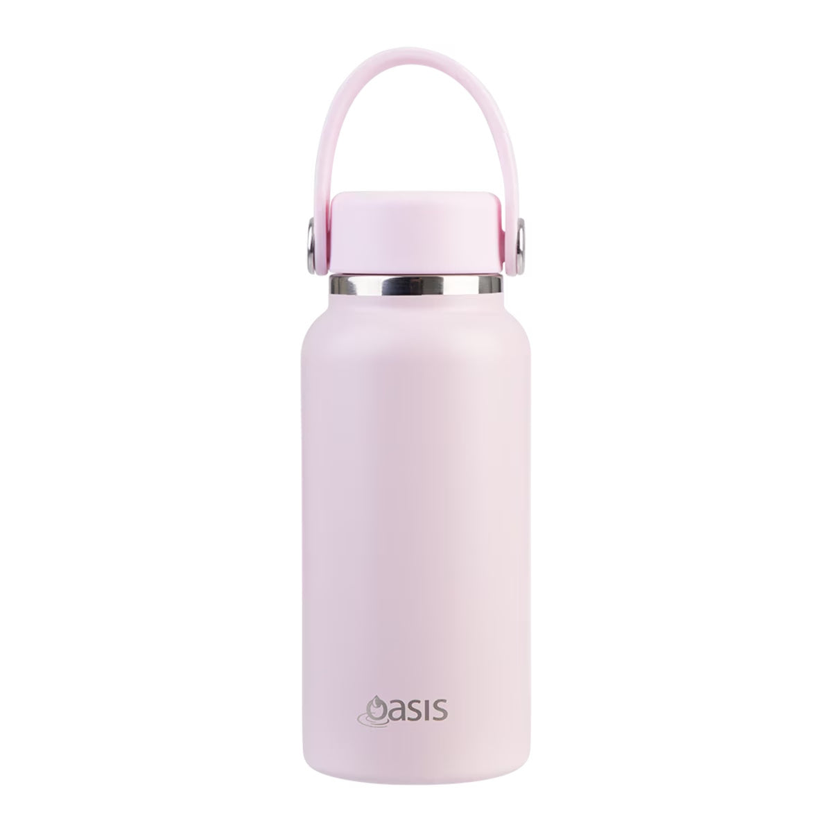 Oasis Stainless Steel Double Wall Insulated Mini Bottle 300ML Pink Lemonade
