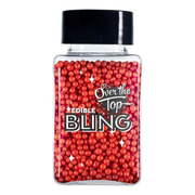 Over The Top Edible Bling Sprinkles - Red 60g