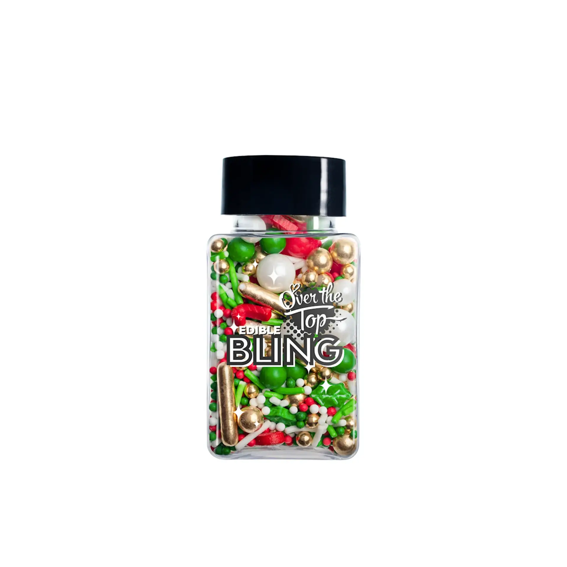 Over The Top Edible Bling Xmas Luxury Mix (Red,Green,Gold)