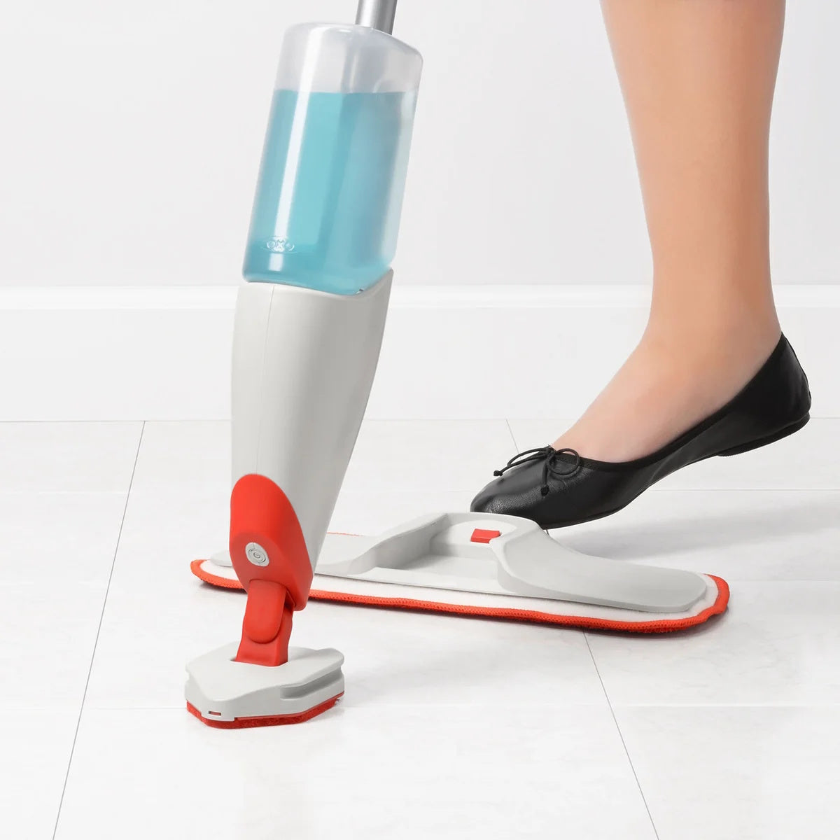 Oxo Microfiber Spray Mop with Slide-Out Scrubber