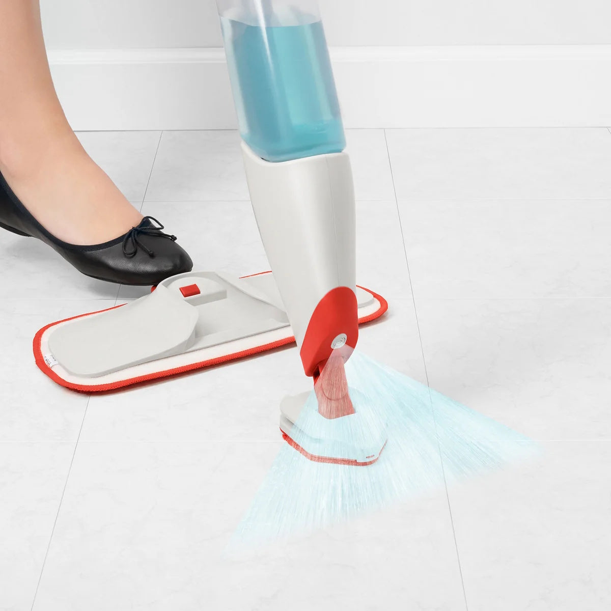 Oxo Microfiber Spray Mop with Slide-Out Scrubber