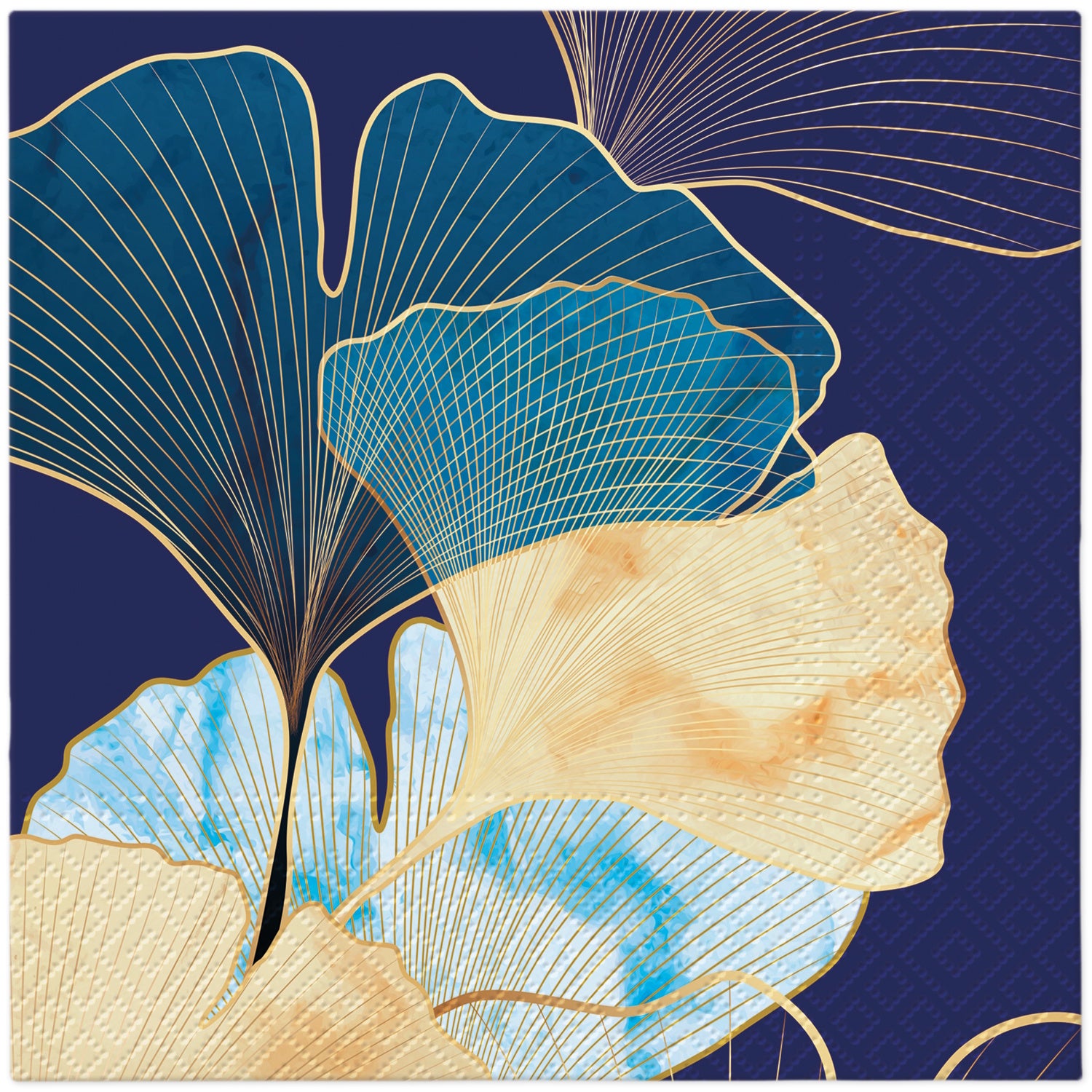 PAW Pack of 20 Napkins 33 x 33 cm - STYLISH GINKO ACCENTS