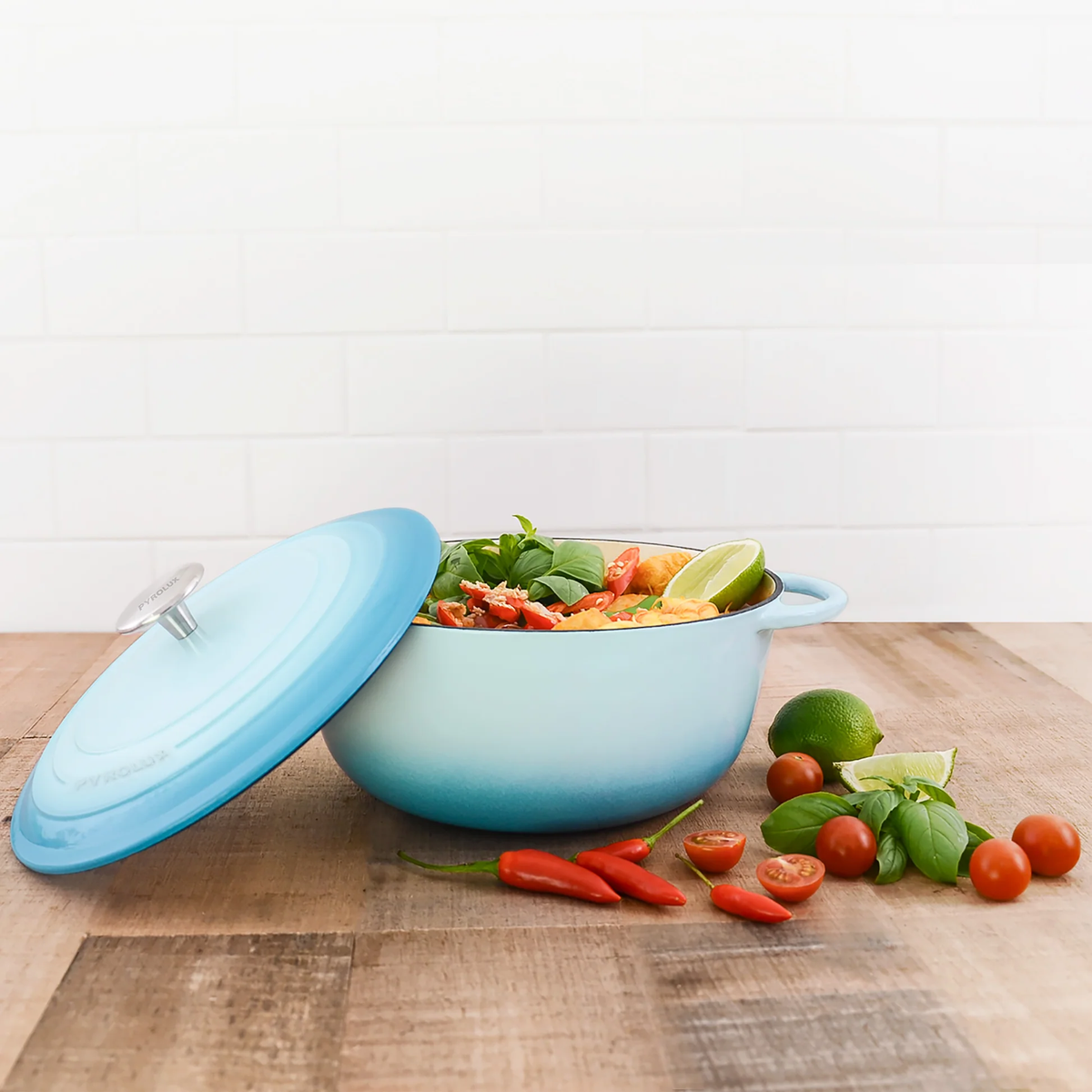 PYROLUX Pyrochef Round French Oven 26cm/5L - Duck Egg Blue