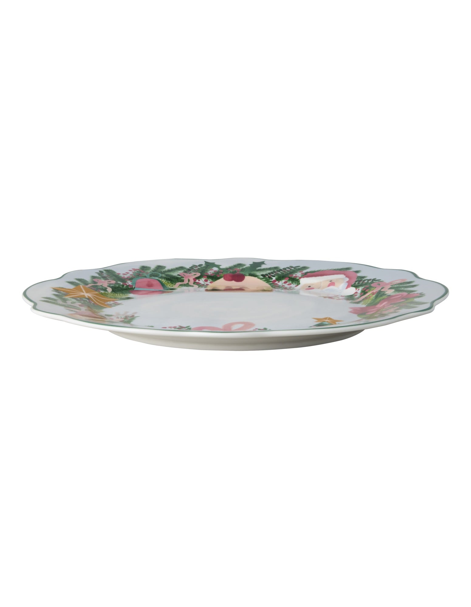 Maxwell & Williams Tis The Season Scallop Rim Plate 20cm Light Blue Gift Boxed