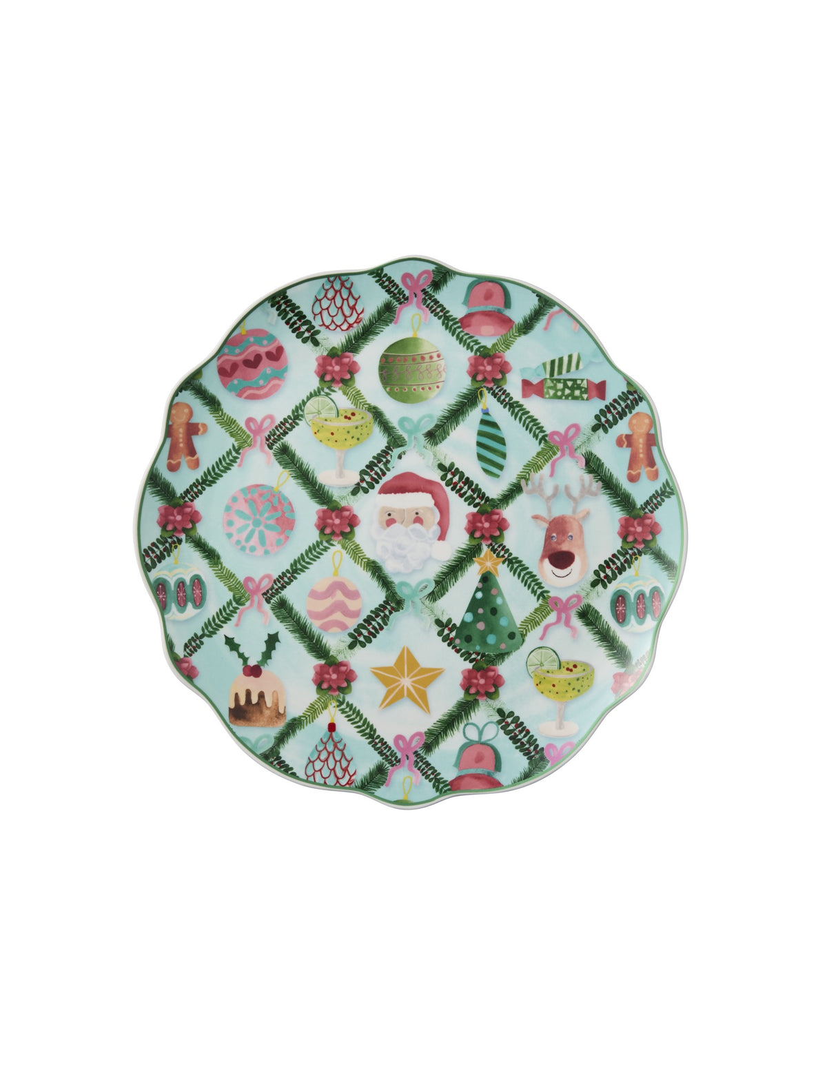 Maxwell & Williams Tis The Season Footed Cake Stand 28cm Gift Boxed