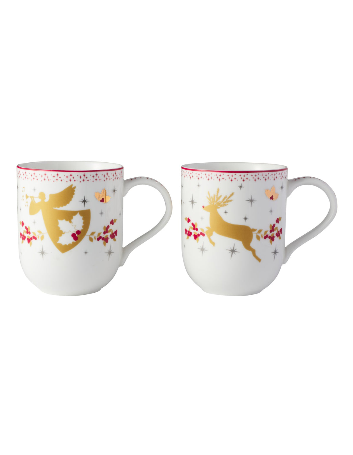 Maxwell & Williams  White Christmas 2026 Mug 400ML Set of 2 Assorted Gift Boxed