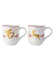 Maxwell & Williams  White Christmas 2026 Mug 400ML Set of 2 Assorted Gift Boxed