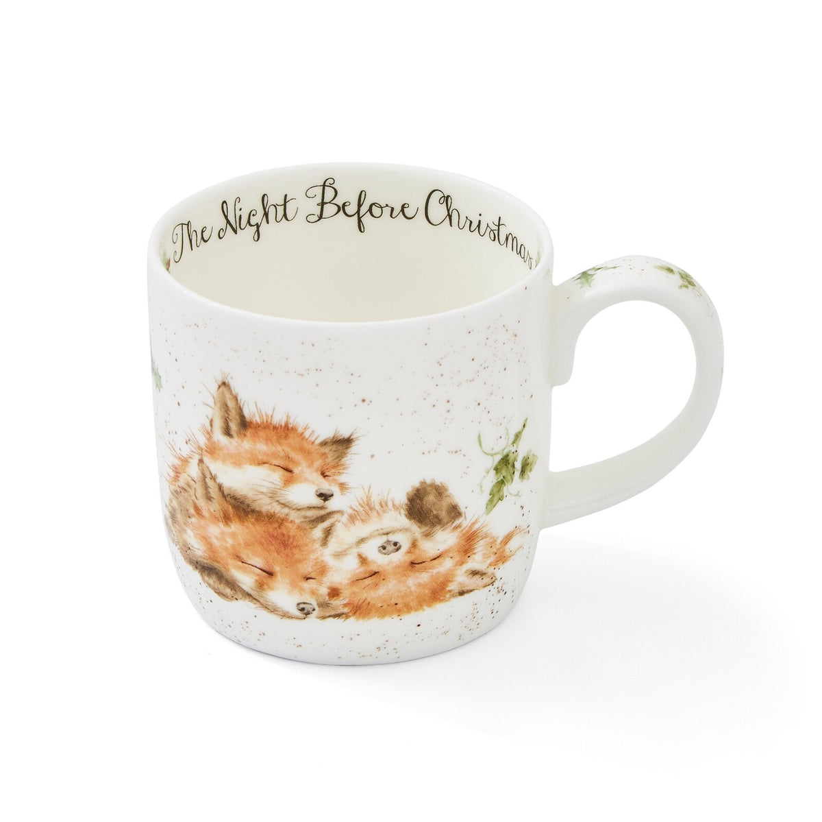Royal Worcester Wrendale Designs - 0.31L/11Fl.oz Foxes Mug Night Before Christmas