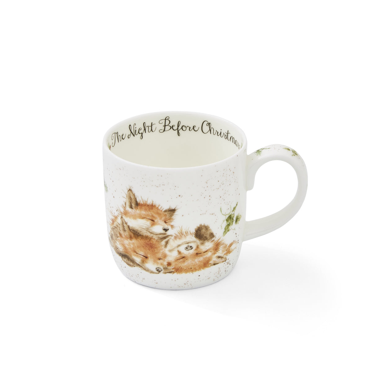Royal Worcester Wrendale Designs - 0.31L/11Fl.oz Foxes Mug Night Before Christmas