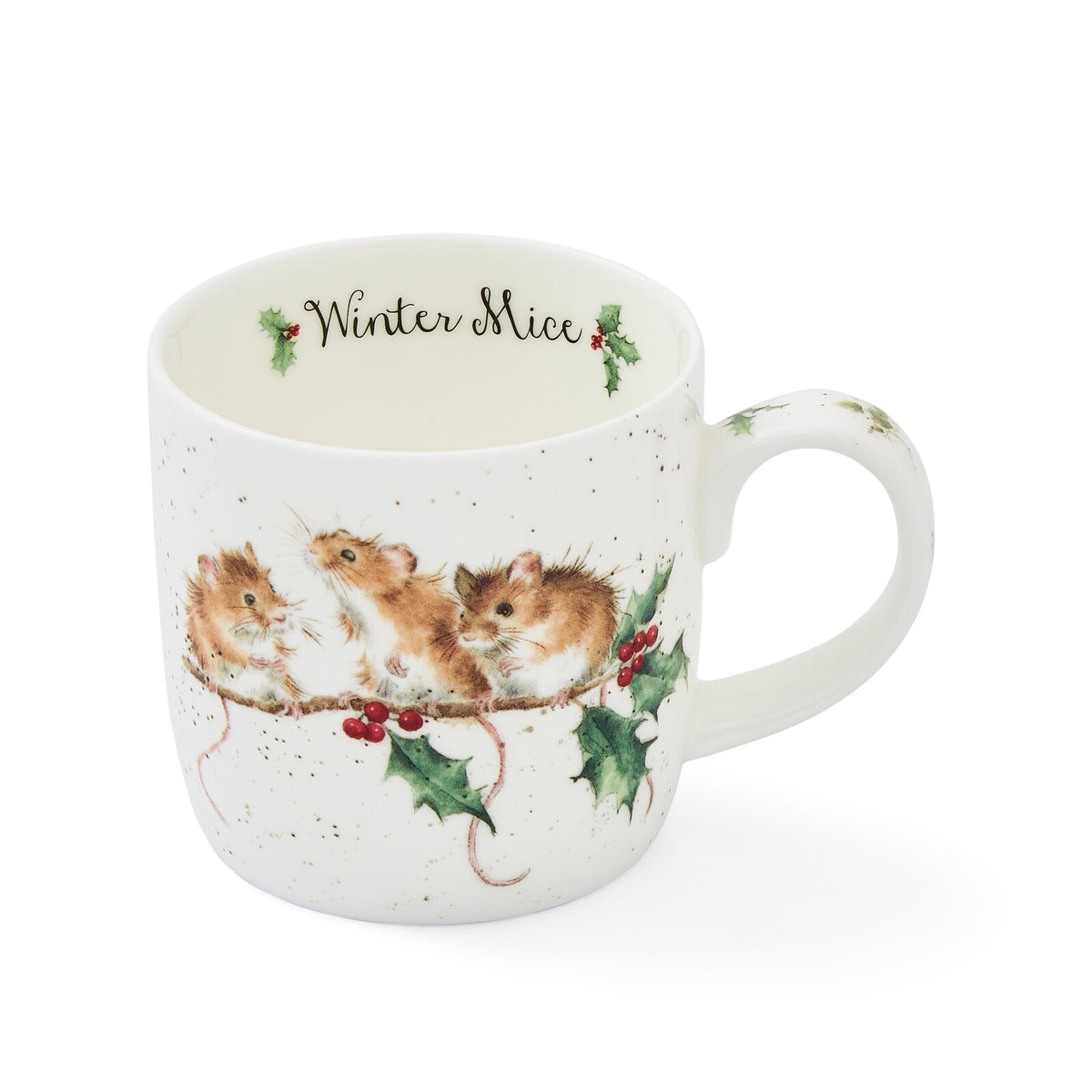 Royal Worcester Wrendale Designs - 0.31L/11Fl.oz Mice Mug Christmas