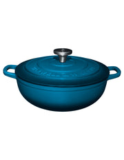 Maxwell & Williams Cast Iron Round Casserole Midnight Blue 26cm / 4L Gift Boxed
