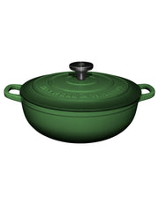 Maxwell & Williams Cast Iron Round Casserole English Racing Green 26cm / 4L Gift Boxed