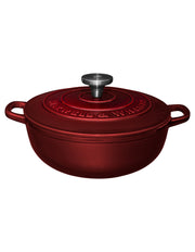 Maxwell & Williams Cast Iron Round Casserole Merlot 24cm / 3.3L Gift Boxed