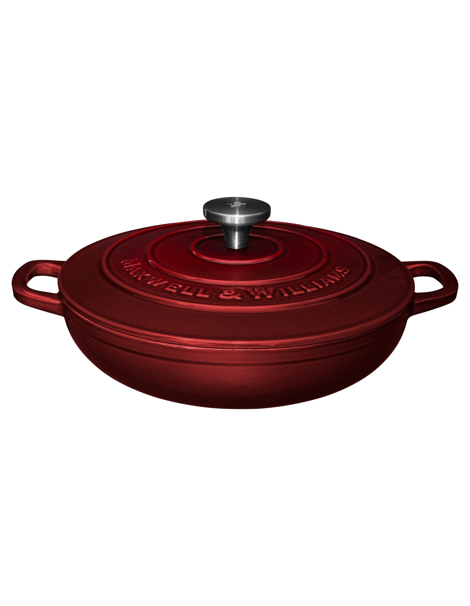 Maxwell & Williams Cast Iron Braiser Merlot 27cm / 3.3L Gift Boxed