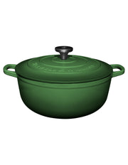 Maxwell & Williams Cast Iron Round Casserole English Racing Green 28cm / 6.2L Gift Boxed