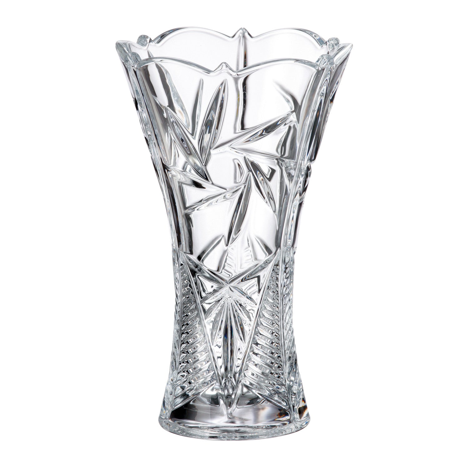Bohemia Crystal Nova Pinwheel Waisted Vase 25cm