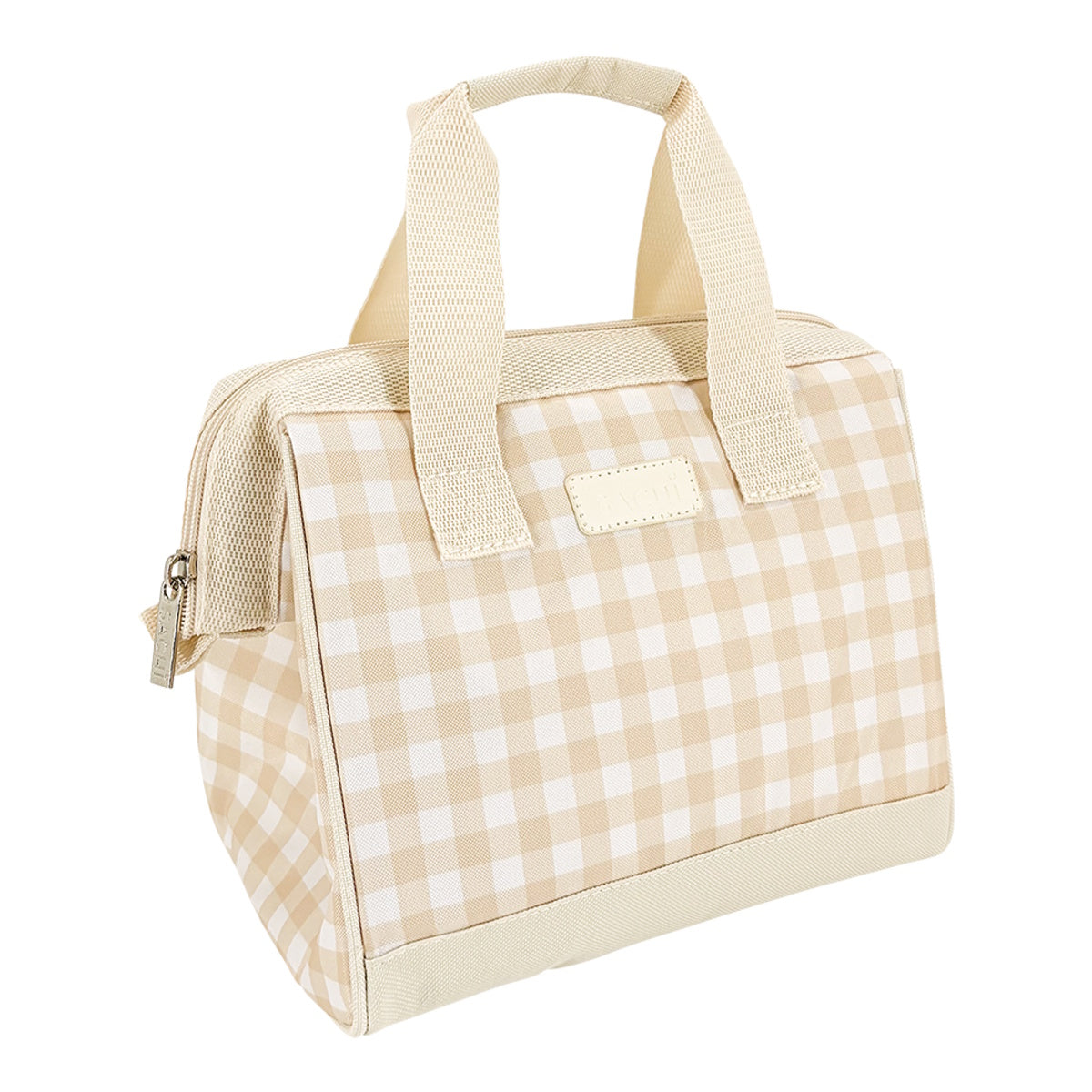 Sachi Style 34 Insulated Lunch Bag - Beige Gingham