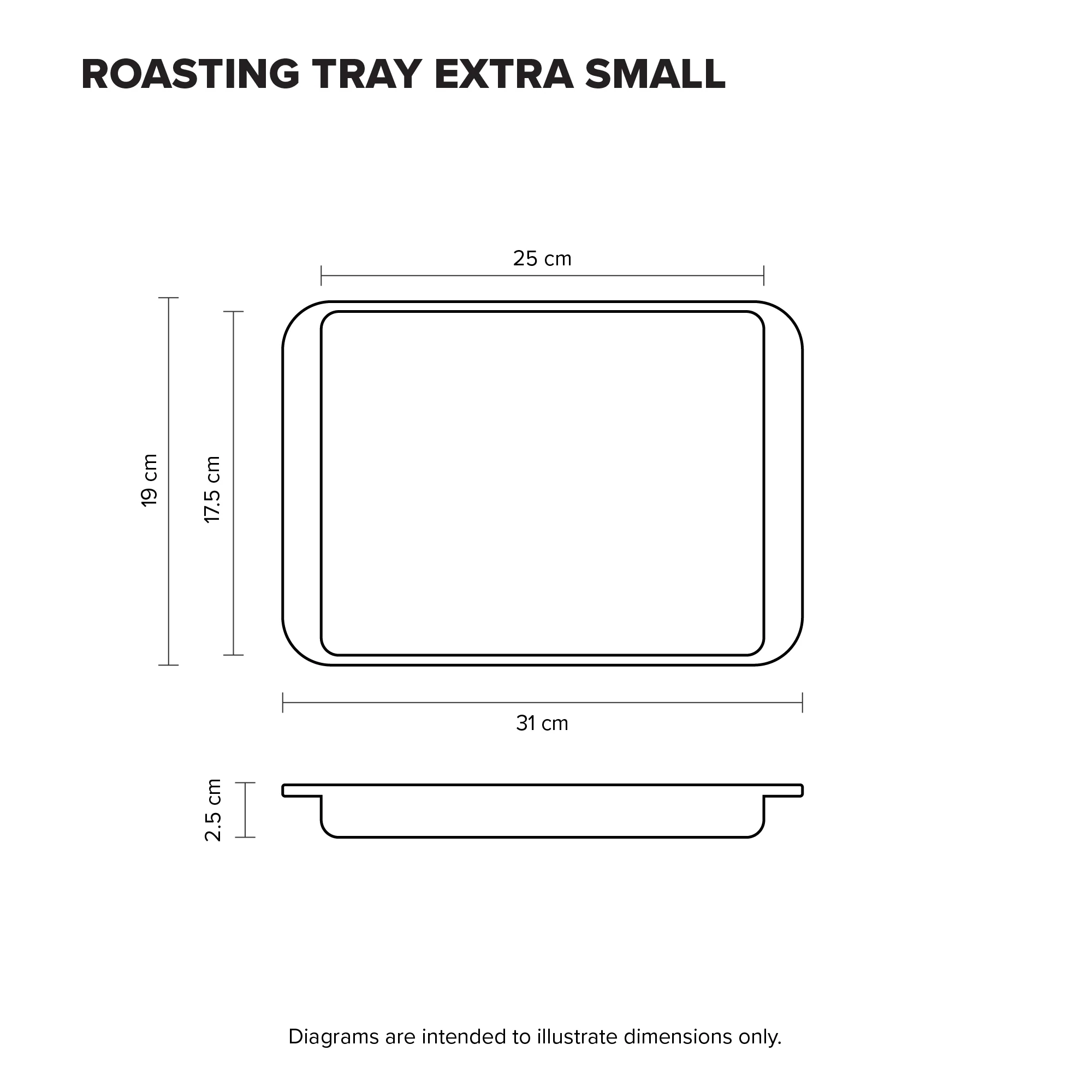 Scanpan – Elektra Clad Steel Roasting Tray Large 39x31x2.5cm