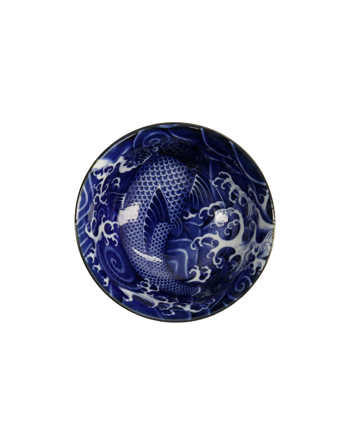 Tokyo Design Studio Japonism Small Tayo Bowl 12x6cm Blue Carp