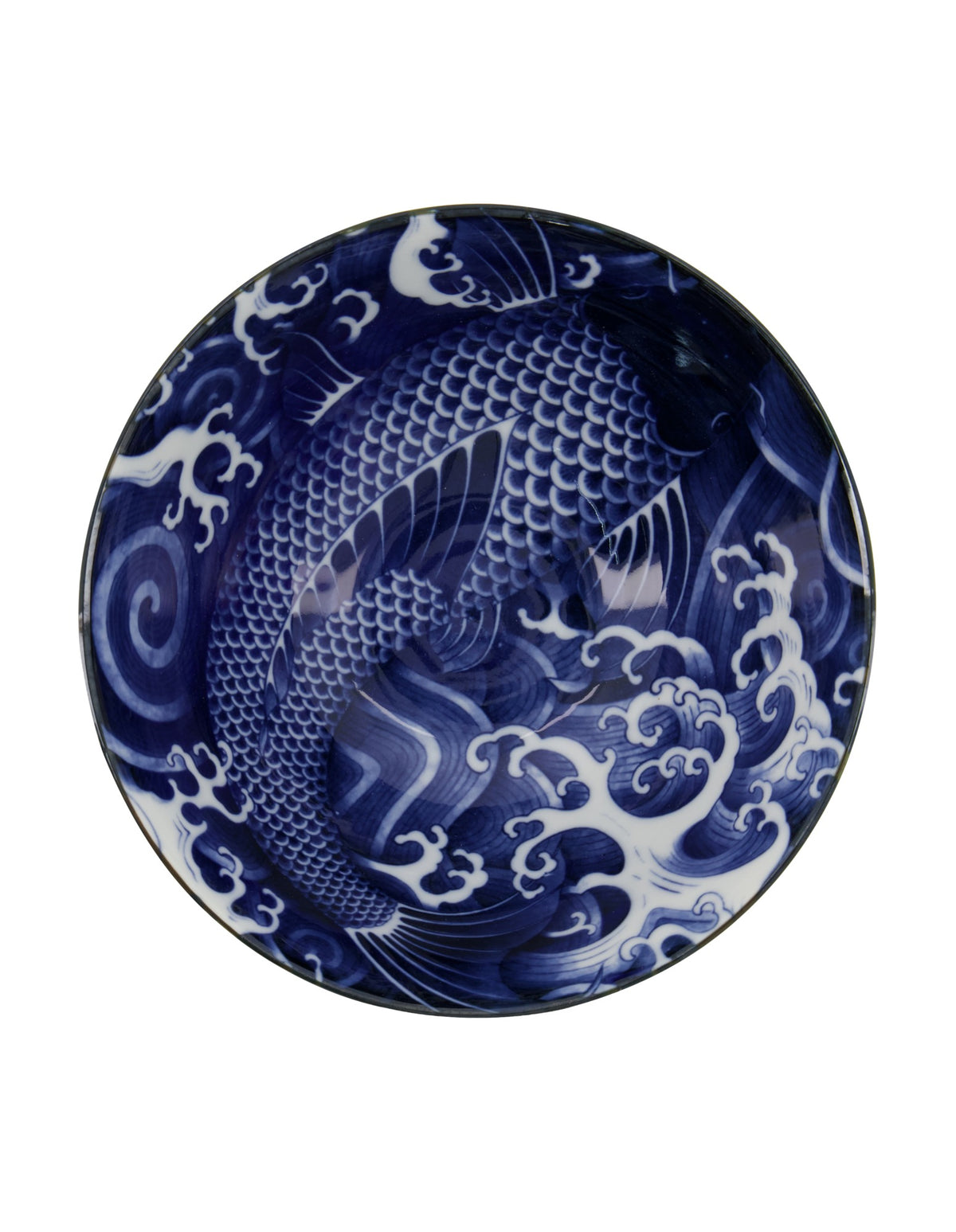 Tokyo Design Studio Japonism Tendon Bowl 17x8cm Blue Carp