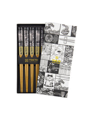 Tokyo Design Studio  Chopstick Giftset 5pc Tokyo Fan Gift Boxed
