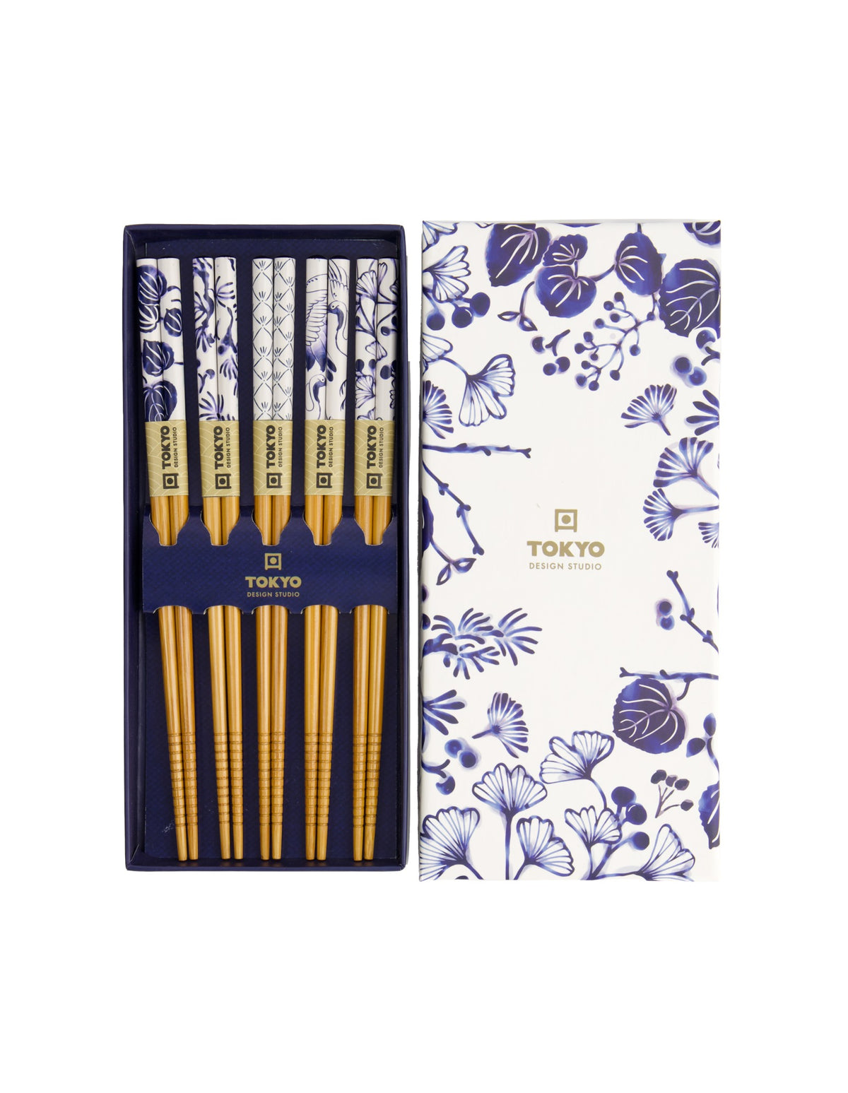 Tokyo Design Studio  Chopstick Giftset 5pc Japonica Gift Boxed