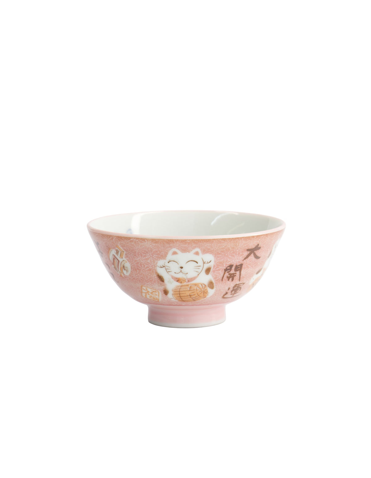 Tokyo Design Studio  Kawaii Rice Bowl 11.5x6cm Cat Neko Fortune Pink
