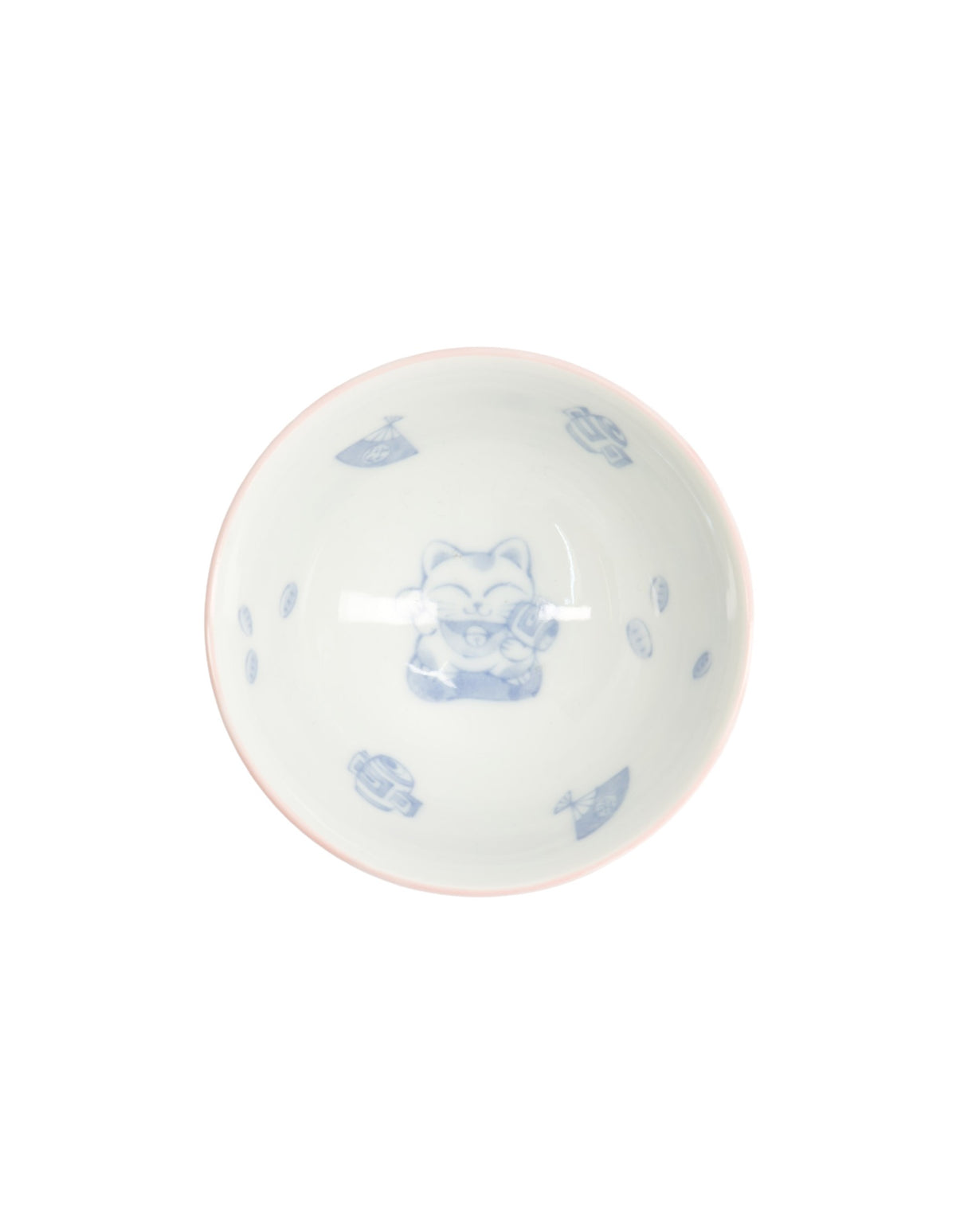 Tokyo Design Studio  Kawaii Rice Bowl 11.5x6cm Cat Neko Fortune Pink