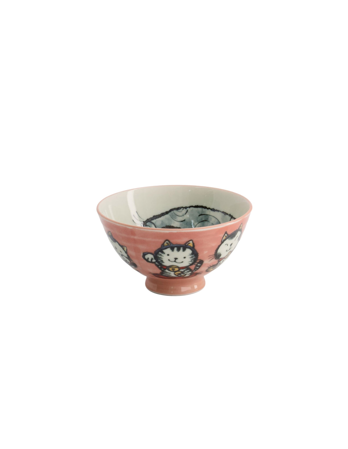 Tokyo Design Studio  Kawaii Rice Bowl 11.5x6cm Cat Neko Meow Pink