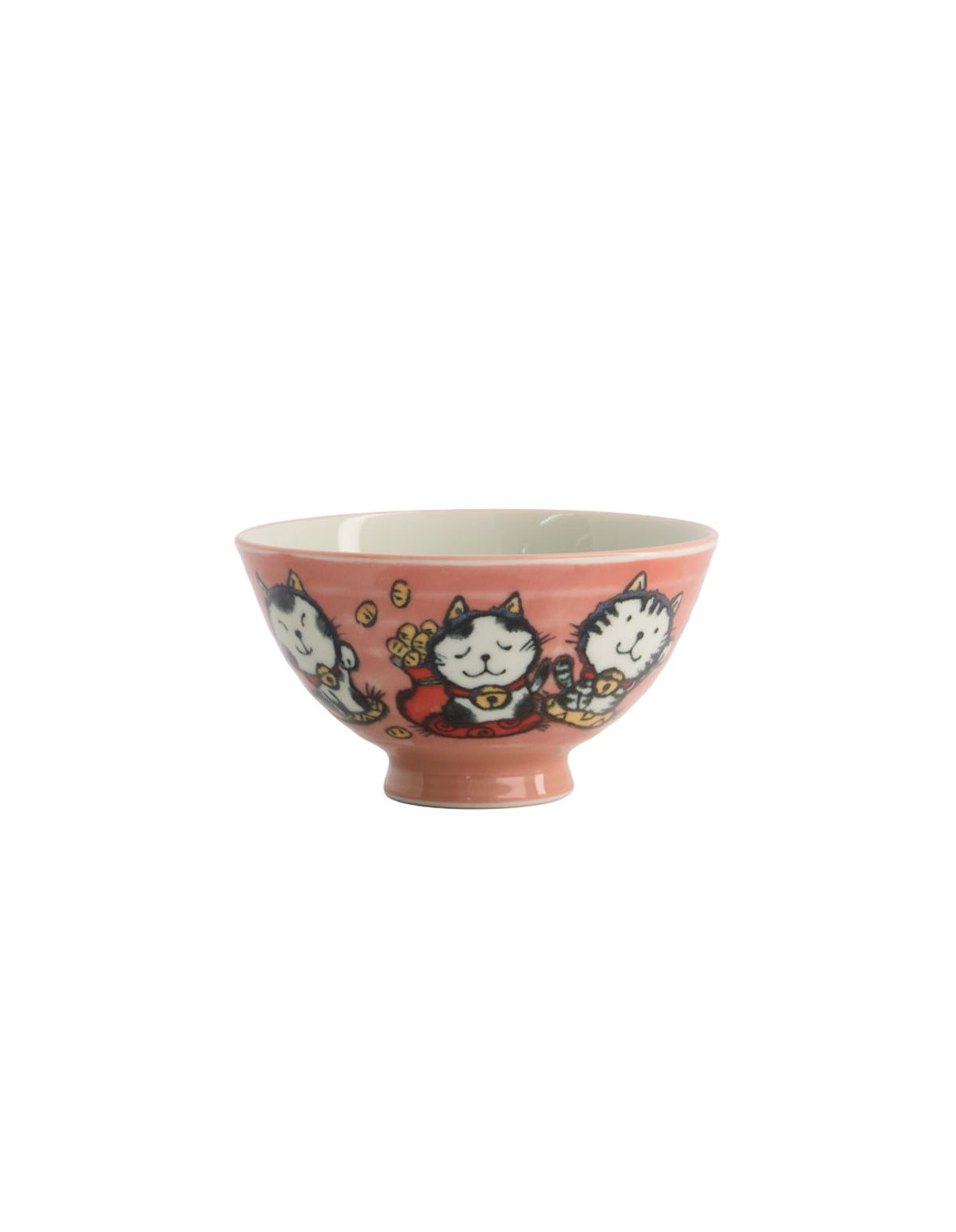 Tokyo Design Studio  Kawaii Rice Bowl 11.5x6cm Cat Neko Meow Pink