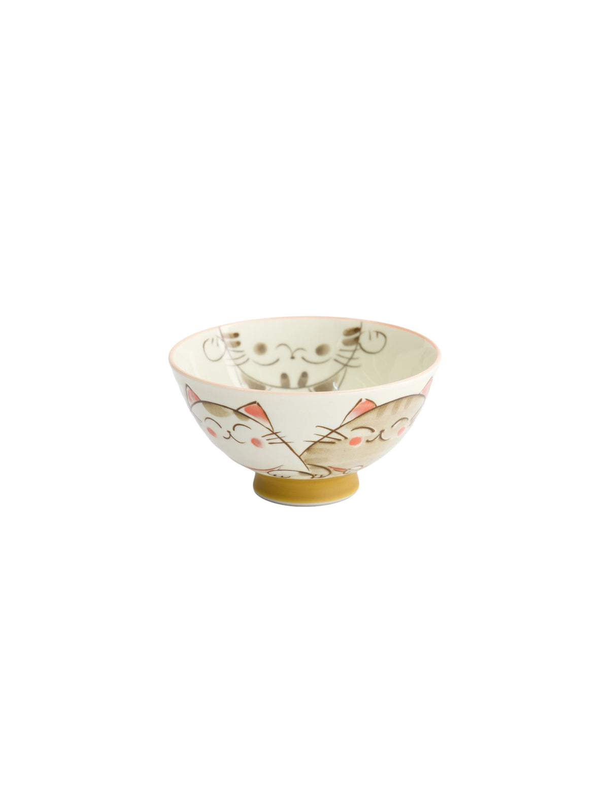 Tokyo Design Studio  Kawaii Rice Bowl 11.5x6cm Cat Neko White