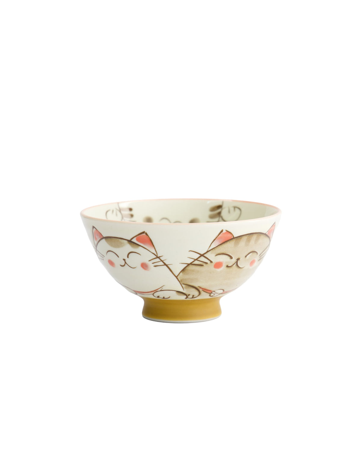 Tokyo Design Studio  Kawaii Rice Bowl 11.5x6cm Cat Neko White