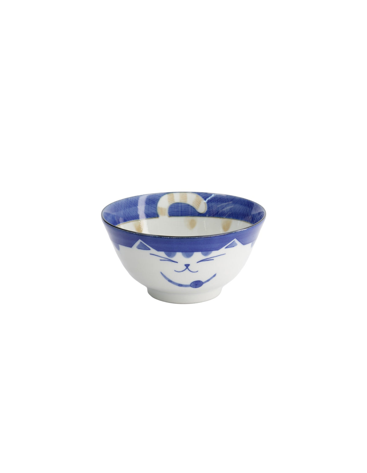 Tokyo Design Studio  Kawaii Neko Cat Tayo Bowl 13x6.5cm Blue
