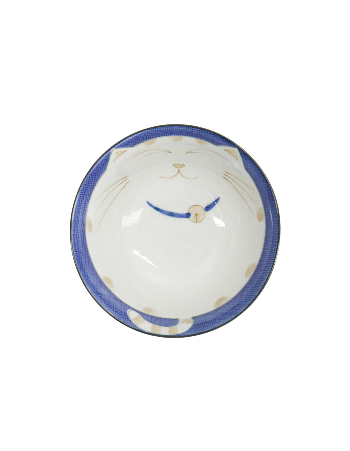 Tokyo Design Studio  Kawaii Neko Cat Tayo Bowl 13x6.5cm Blue