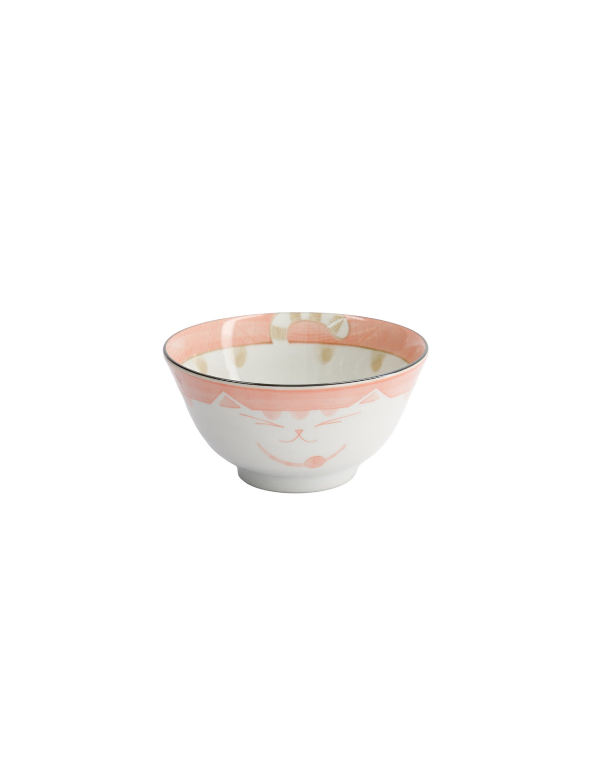 Tokyo Design Studio  Kawaii Neko Cat Tayo Bowl 13x6.5cm Pink