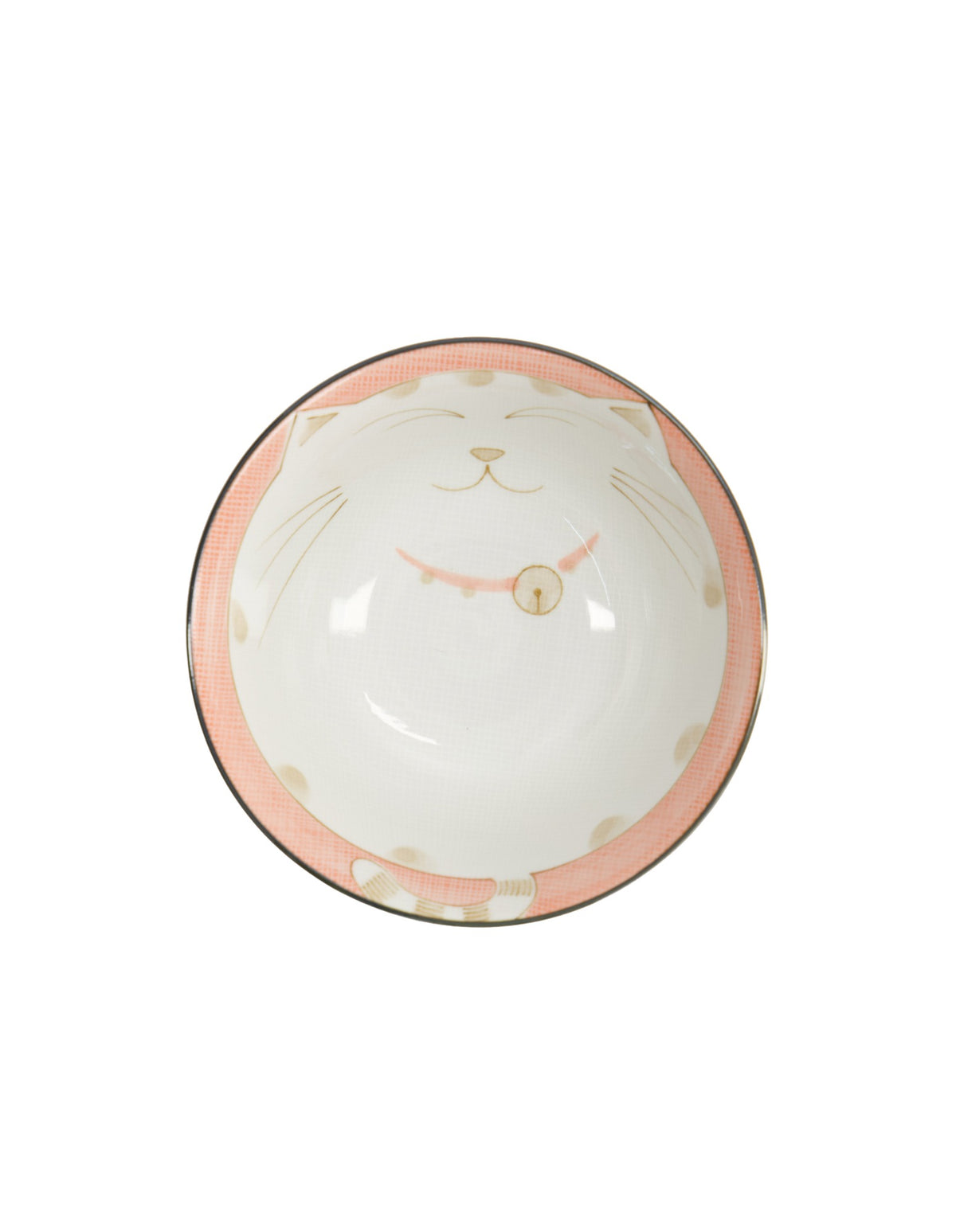 Tokyo Design Studio  Kawaii Neko Cat Tayo Bowl 13x6.5cm Pink