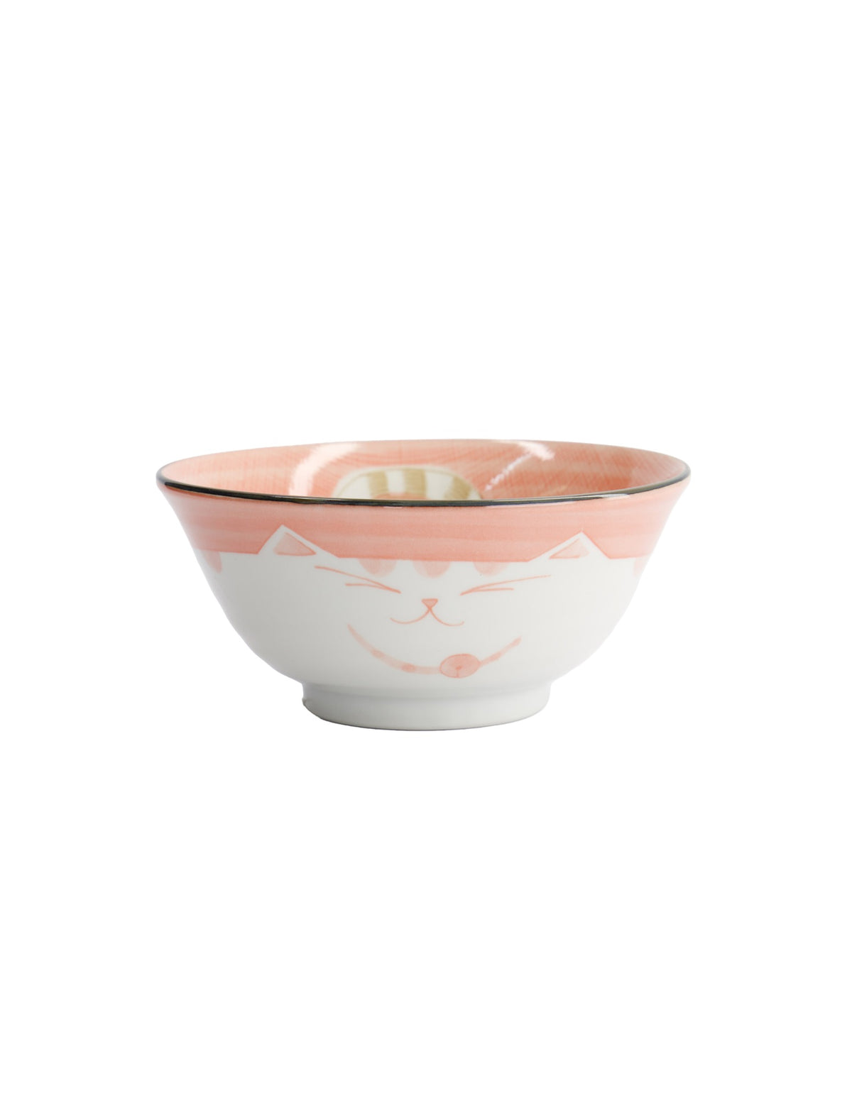 Tokyo Design Studio  Kawaii Neko Cat Tayo Bowl 15x7cm Pink
