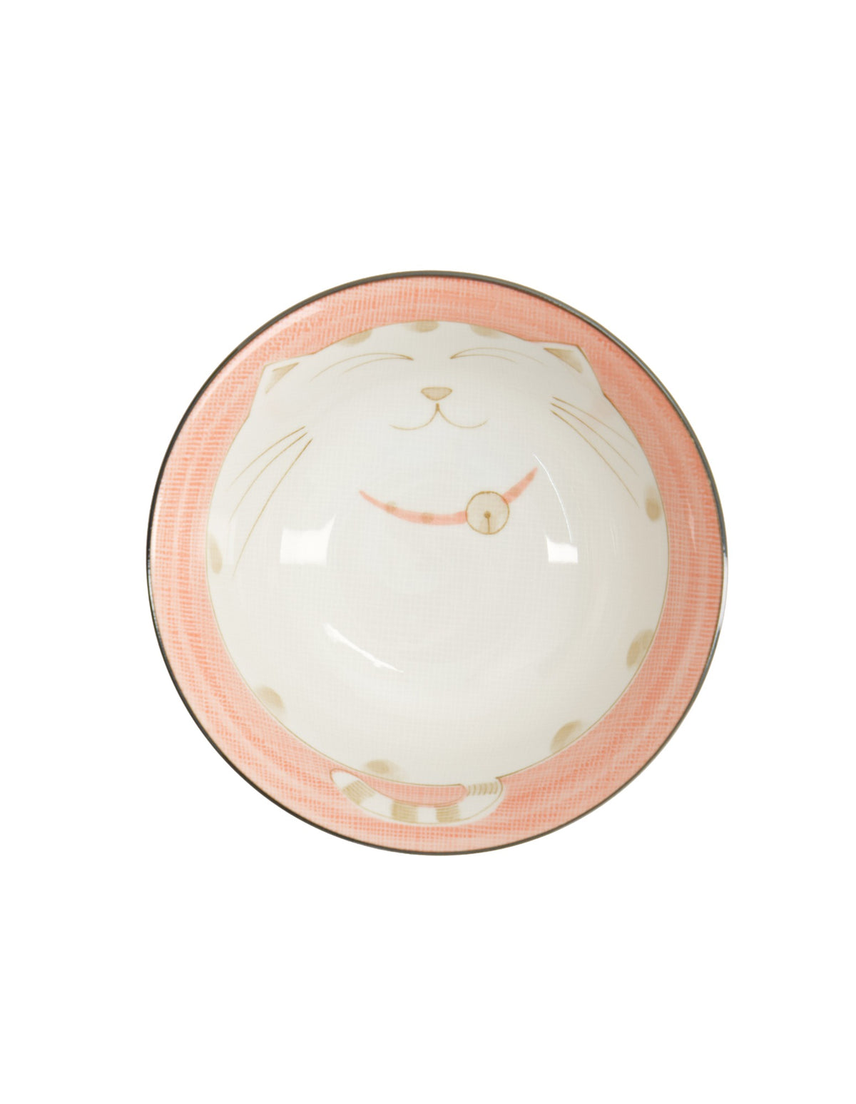 Tokyo Design Studio  Kawaii Neko Cat Tayo Bowl 15x7cm Pink