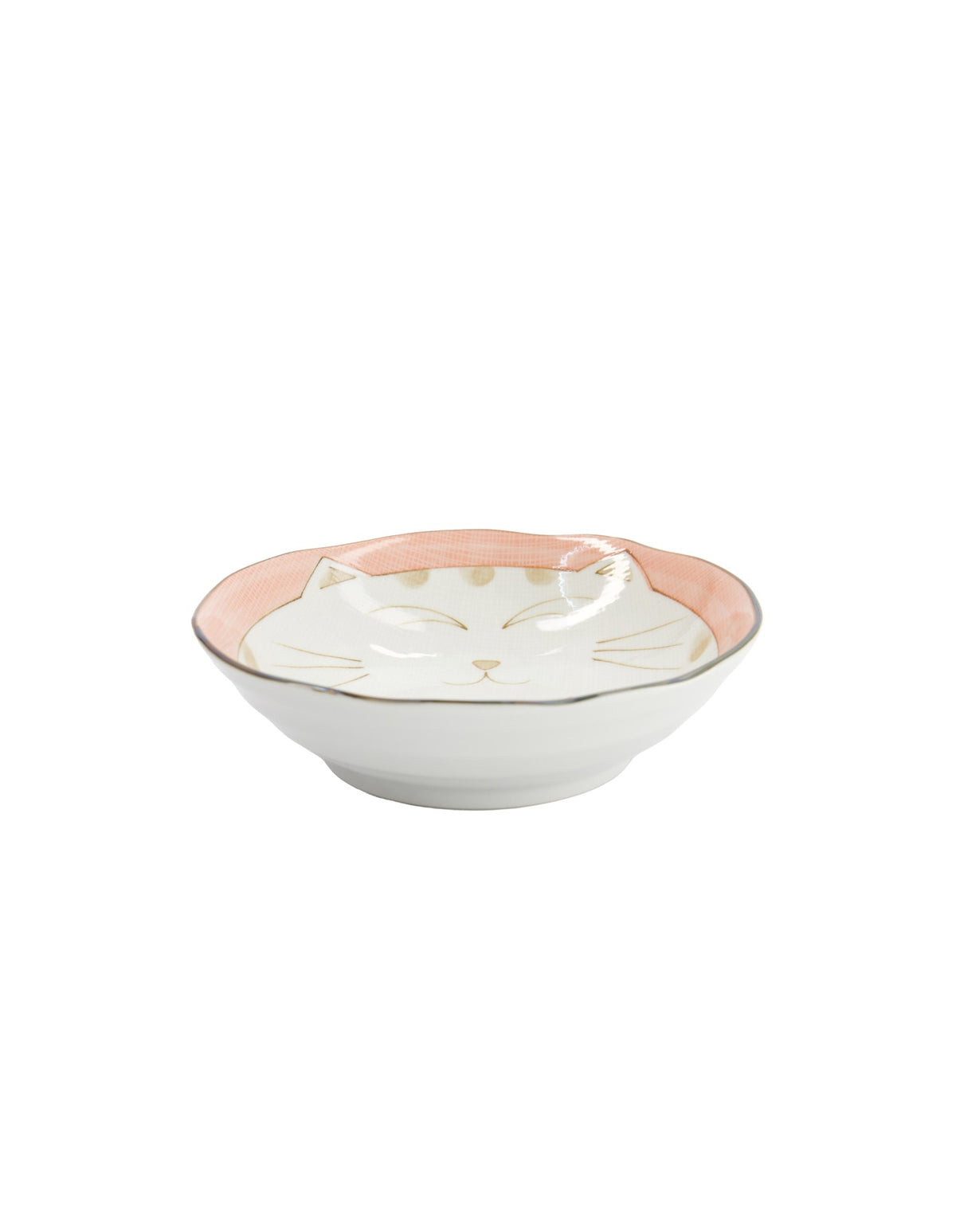 Tokyo Design Studio  Kawaii Neko Cat Bowl 16.5x5cm Pink