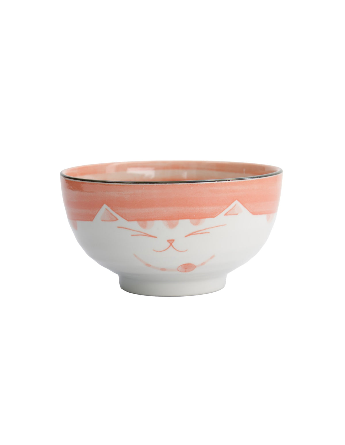 Tokyo Design Studio  Kawaii Neko Cat Bowl 16x8.5cm Pink