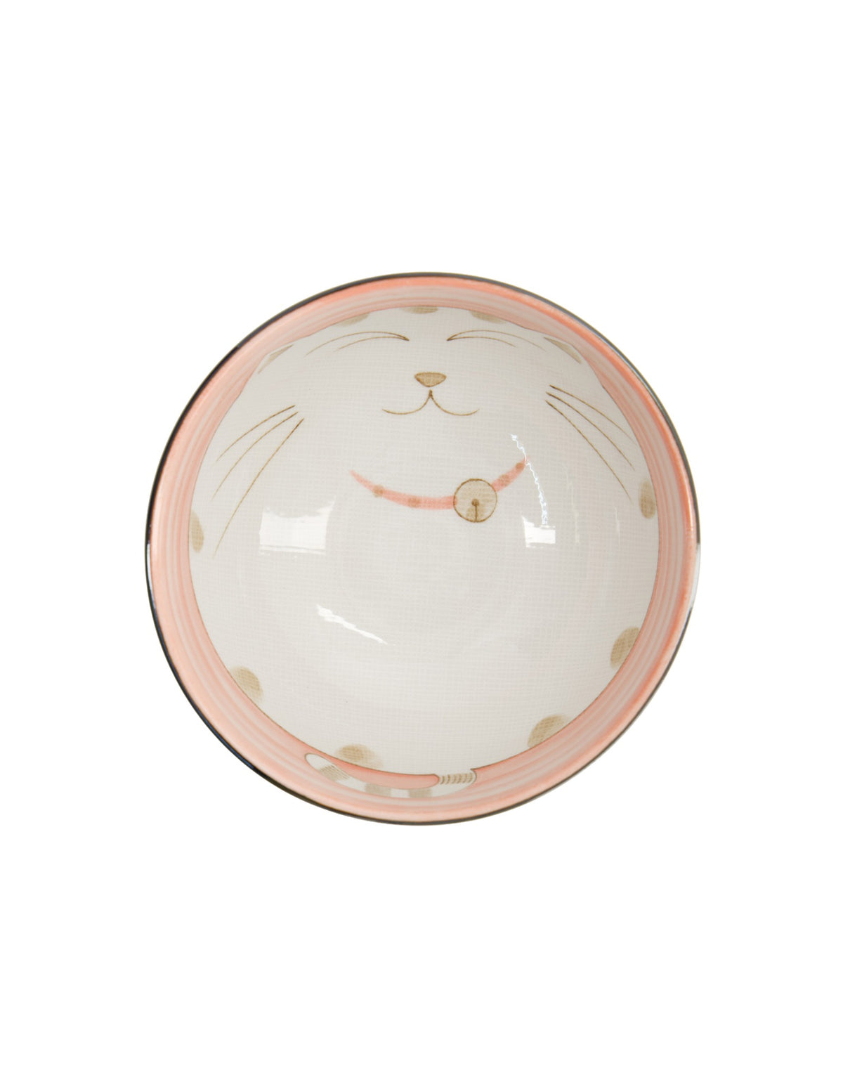 Tokyo Design Studio  Kawaii Neko Cat Bowl 16x8.5cm Pink