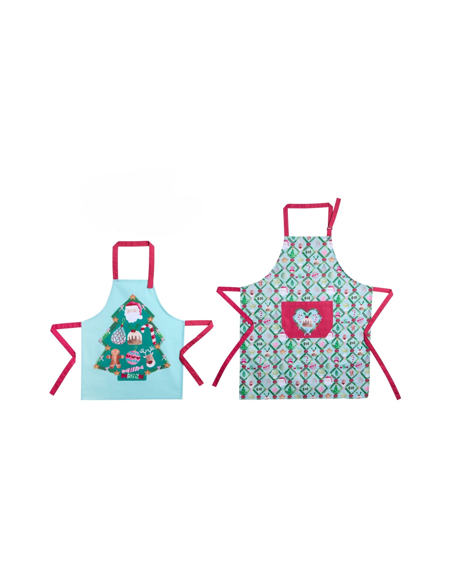 Maxwell & Williams Tis The Season Santa & Me Apron Set of 2 Gift Boxed
