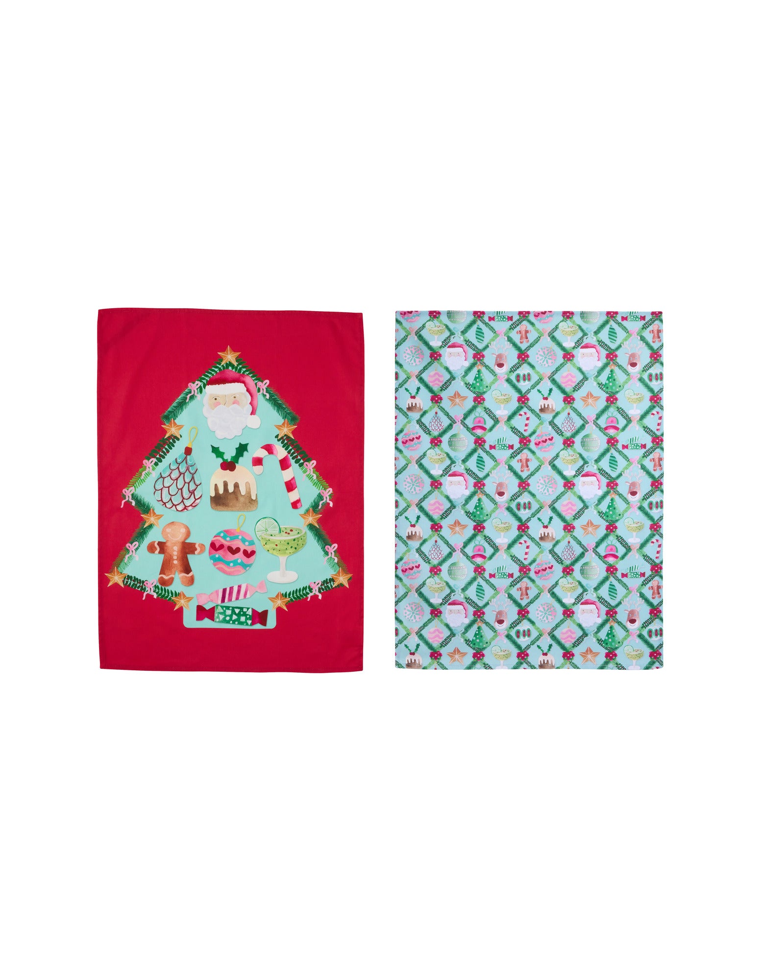 Maxwell & Williams Tis The Season Tea Towel 50x70cm Set of 2 Assorted