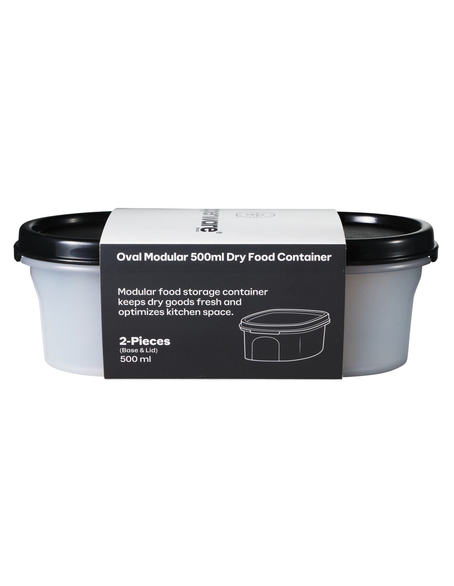 Tupperware Modular Oval Dry Food Container 500ml
