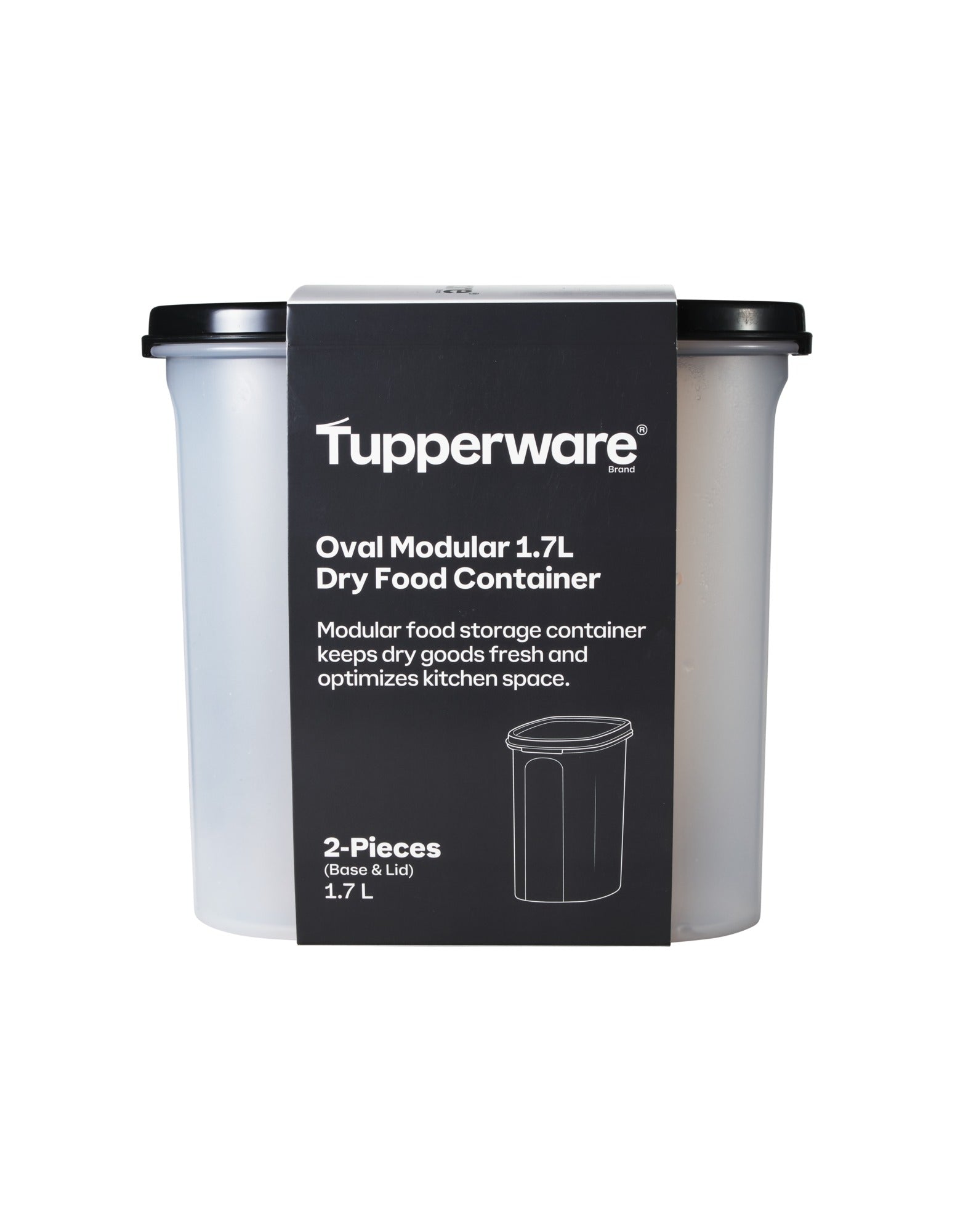 Tupperware Modular Oval Dry Food Container 1.7L