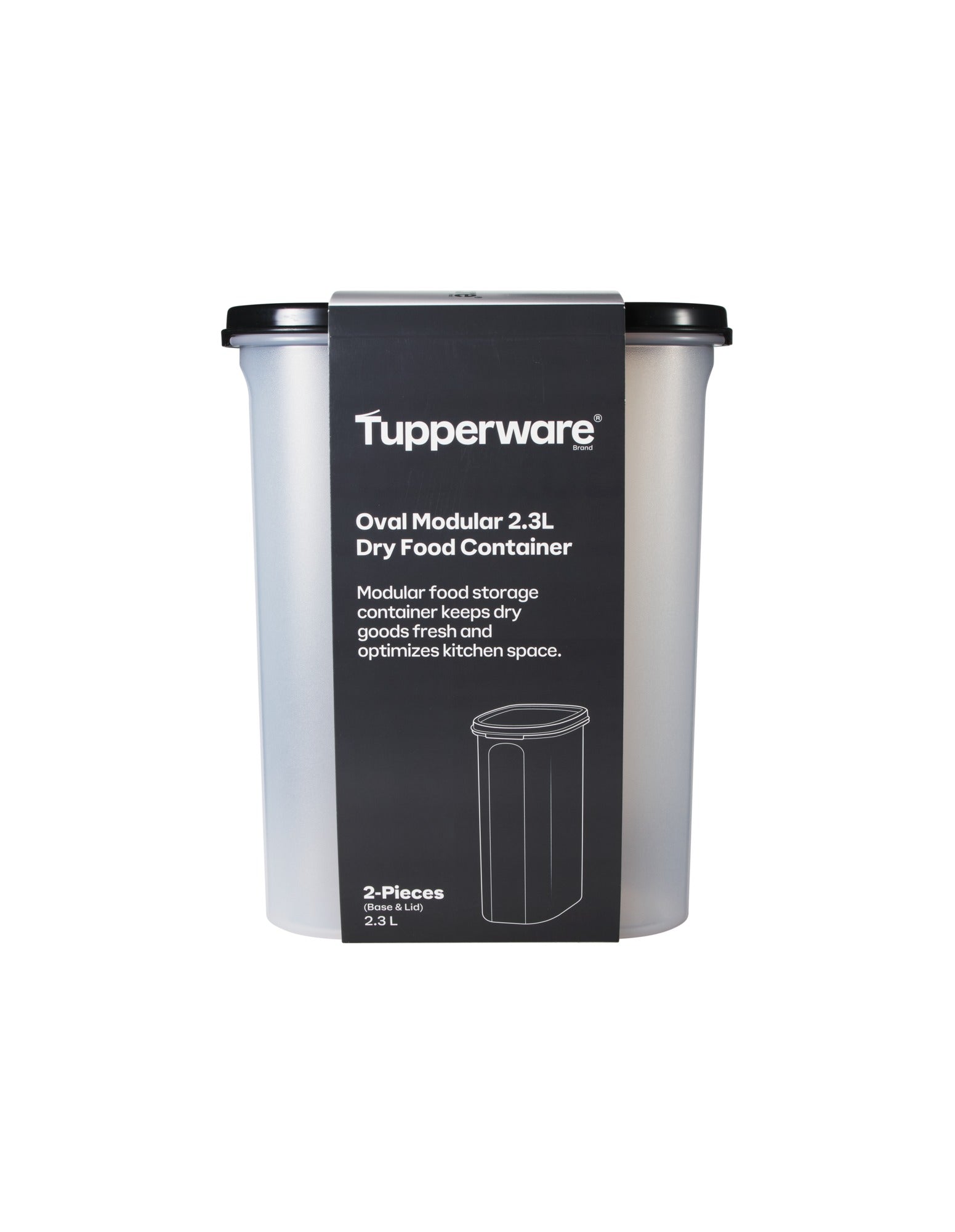 Tupperware Modular Oval Dry Food Container 2.3L