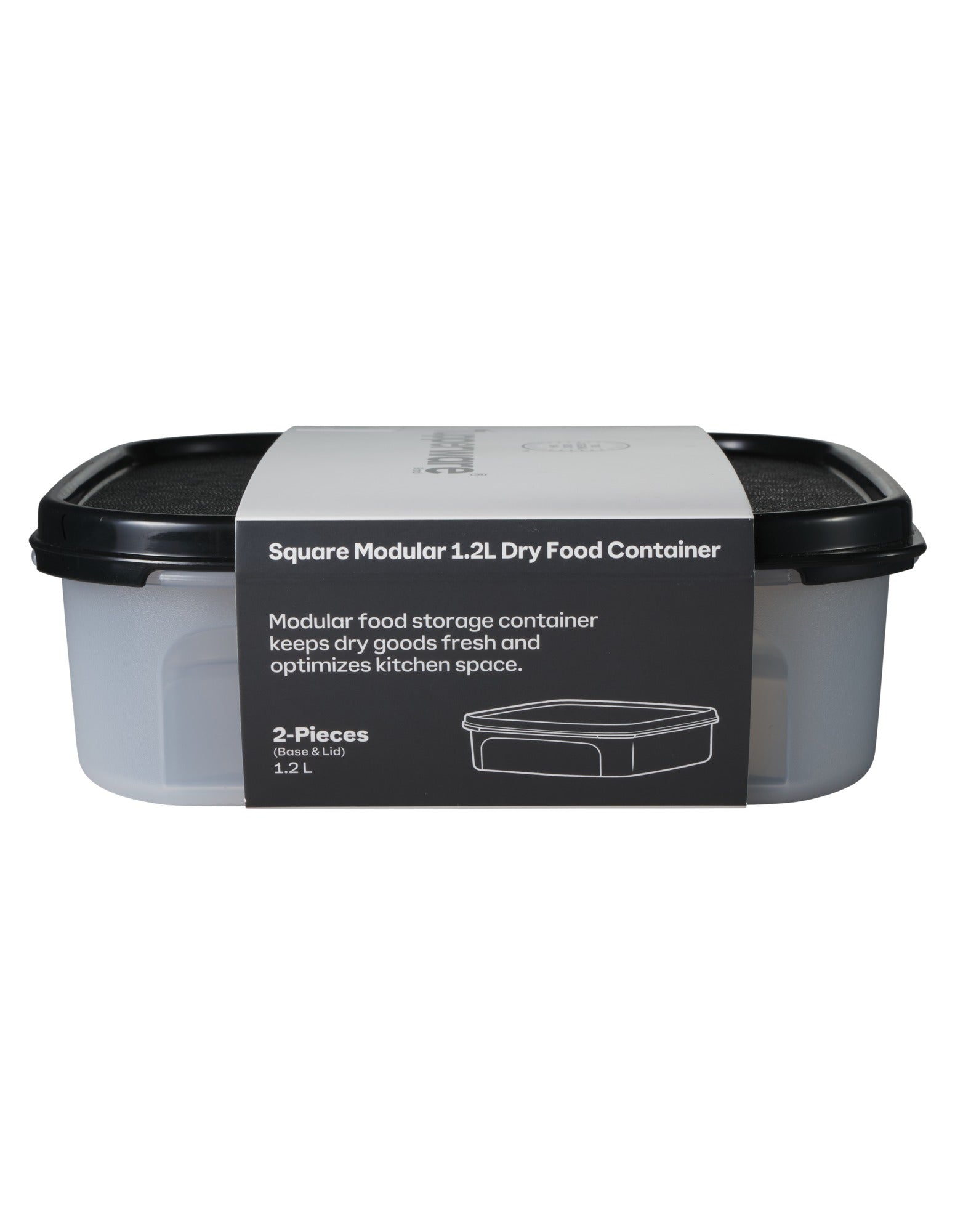 Tupperware Modular Square Dry Food Container 1.2L